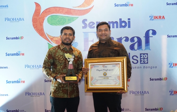 PIM Raih Penghargaan Penggerak Ekonomi Kreatif Berbasis Komunitas pada Serambi Ekraf Award 2025